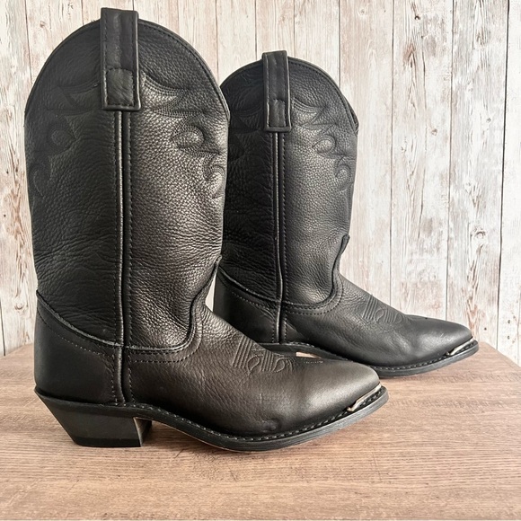 Shoes - Women’s Leather Western Cowboy Boots Black New Size 6